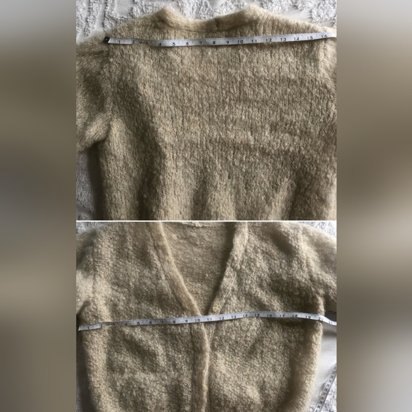 Boucle wool knit cardigan - Picture 3 of 5